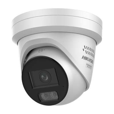 [DS-2CD2387G3-LIS2UY/SRB] [Dual Light + ColorVu 3.0 + HikAI] Turret IP 8 Megapixel / Lente 2.8 mm / 30 mts IR + Luz Blanca / 2 Microfonos Integrados / Exterior IP67 / Estrobo Azul y Rojo / WDR 130 dB / ACUSENSE 3.0 / Metal / NEMA 4X / ACUSEARCH