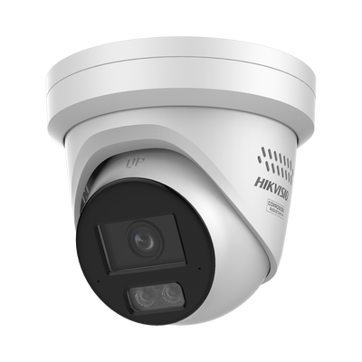 [DS-2CD2367G3-LI2UY] [Dual Light + ColorVu 3.0 + HikAI] Turret IP 6 Megapixel / Lente 2.8 mm / 30 mts IR + Luz Blanca / 2 Microfonos Integrados / Exterior IP67 / WDR 130 dB / ACUSENSE 3.0 / Metal / NEMA 4X / ACUSEARCH