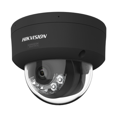 [Dual Light + ColorVu 3.0 + HikAI] Domo IP 6 Megapixel / Lente 2.8 mm / 30 mts IR + Luz Blanca / 2 Microfonos Integrados / Exterior IP67 / WDR 130 dB / ACUSENSE 3.0 / Metal / NEMA 4X / ACUSEARCH
