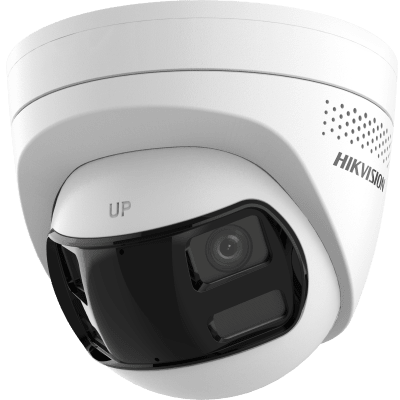 [DS-2CD1363G2P-LIUF/SL] [PROTECCIÓN ACTIVA] Turret IP 6Megapixel / 2 Lentes de 2.8 mm (Imagen Panorámica 180°) / 30 mts IR / Exterior IP67 / Luz Intermitente y Alerta de Audio / Audio Bidireccional / ACUSENSE / WDR 120 dB / Micro SD