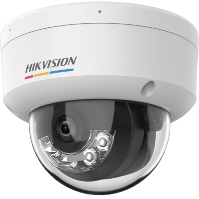 [ColorVu 3.0 + MD 3.0] Domo IP 4 Megapixel / Lente 2.8 mm / 30 mts IR + 30 mts Luz Blanca / Micrófono Integrado / ACUSENSE Lite / Exterior IP67 / IK08 / WDR 120 dB / PoE / Micro SD 