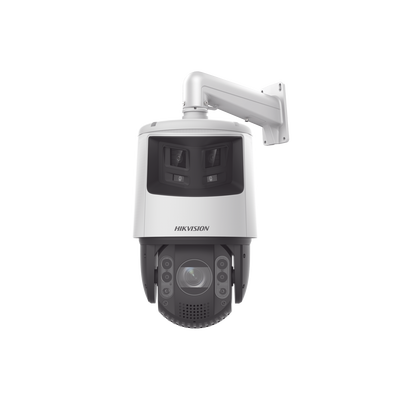 [DS-2SE7C432MWG-EB/26(F0)] [TandemVu] PTZ IP 4 Megapixel con Cámara Panoramica 6 Megapixel / 32X Zoom / 200 mts IR / 30 mts Luz Blanca / ACUSENSE / IP66 / Alerta Audible y Luz Estroboscopica / Autoseguimiento / Hi-PoE / Alarmas I/O / Ultra Baja Iluminación / Micro SD