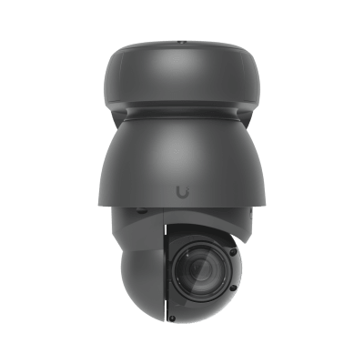 [UVC-AI-PTZ-B] Cámara UniFi Protect PTZ AI Industrial Color Negro, 4K (8MPX), Zoom Óptico 22x, Visión Nocturna IR 100 m, Reconocimiento Facial y Placas, Protección IP66, Movimiento 360°, PoE++