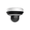Mini Domo PTZ IP 4 Megapixel / 4X Zoom / H.265+ / 20 mts IR EXIR / WDR 120dB / PoE / IK10 / Exterior IP66 / Ultra Baja Iluminación / Micrófono Integrado / PoE