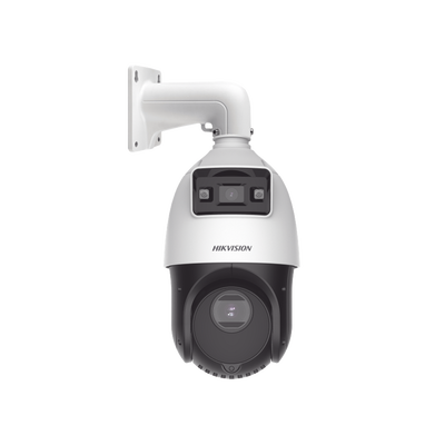 [DS-2SE4C415MWG-E(14F0)] [TandemVu] Domo PTZ IP 4 Megapixel con Cámara Fija 4 Megapixel / 15X Zoom / 100 mts IR / IP66 / ACUSENSE / PoE+ / Entrada-Salida de Audio y Alarma / Ultra Baja Iluminación / MicroSD