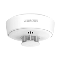 DAHUA WISUALARM HY-HT10A-R8 -Detector de Calor Inalámbrico(Interconectable Hasta 24 Disp, Monitoreo de Temperatura, Deteccion Incendios de Clase A1 (54°C to 65°C), Autónomo, Alarma de 85dB, Certificac