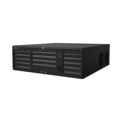 [DS-96128NI-M16/R] [Doble Poder de Decodificación] NVR 32 Megapixel (8K) / 128 Canales IP / AcuSense / ANPR / Conteo de Personas / 16 Bahías de Disco Duro / 2 Tarjetas de Red / Soporta RAID con Hot Swap / 2 HDMI en 8K / POS / Alarmas I/O  / Smart Search