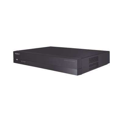 [ARN-810S] NVR 8 canales soporta hasta 8MP / H.265 / P2P Wisenet / 8 puertos PoE Plug and Play.