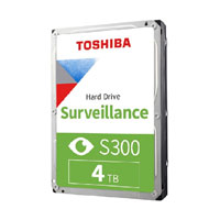 TOSHIBA HDWT840UZSVA - Disco Duro de 4 TB, Serie S300 especial para videovigilancia, ideal para trabajo 24/7, interfaz SATA 3.5", 5400 rpm, 128 MB, hasta 64 cámaras#MARTOS