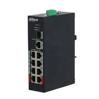 DAHUA PFS3110-8ET-96 - Switch PoE de 10 Puertos/ 8 Puertos PoE/ 1 Puerto SFP de 1000 Mbps/ 1 Puerto Puerto RJ45 10/100/1000/ 96 Watts Totales/ Soporta PoE Watchdog/ Switching 7.6 Gbps/ Tasa de Reenvio