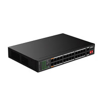 DAHUA DH-SF1026LP - Switch PoE Fast Ethernet de 26 Puertos/ Hasta 190 Watts Totales/ 24 Puertos PoE 10/100/ 2 Puertos Uplink 10/100/1000/ Switching 8.8 Gbps/ Standares: IEEE802.3af; IEEE802.3at; Hi-Po