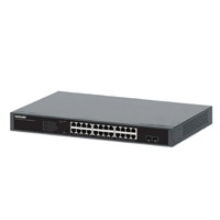 INTELLINET - 561907 - Conmutador Gigabit Ethernet PoE+ de 24 puertos con 2 puertos SFP