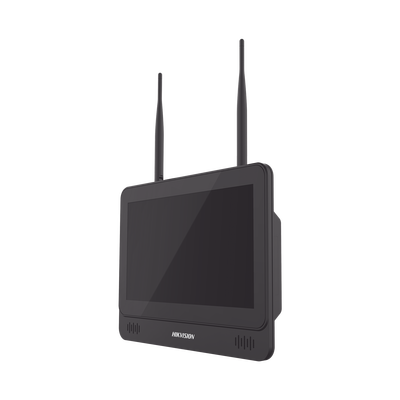 [DS-7604NI-L1/W] NVR 4 Megapixel / Pantalla LCD 11.6" / 4 canales IP / 1 Bahía de Disco Duro / 2 Antenas Wi-Fi / Salida de Vídeo Full HD