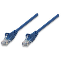INTELLINET - 318129 - Cable de red, Cat5e, UTP / RJ45 Macho / RJ45 Macho, 0.5 m (1.5 ft.), Azul