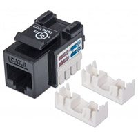INTELLINET 210720 Jack RJ45 CAT6 Keystone / de impacto 110 / color negro