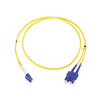 TCE - LP-FO-6060B - Jumper LC-SC Monomodo / UPC / Duplex 2 mm / 1 metro / Amarillo #FO