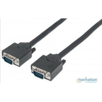 MANHATTAN 311731 - Cable de 1.8 Metros Para Monitor SVGA/ HD 15 Macho a HD 15 Macho/ Color Negro/
