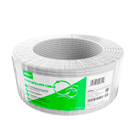 DAHUA PFM922I-5EUN-C-100 - Bobina de 100 metros de cable UTP Cat 5e, fabricado con conductores de aluminio revestidos de cobre (CCA), en color blanco. Ideal para uso en interiores, con cubierta FR-PVC