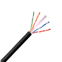 SAXXON OUTP6COP305NE - Bobina de cable UTP Cat6 100% cobre, 305 metros, exterior, con cubierta LDPE, 4 pares, cumple con ISO/IEC 11801 Ed2, EIA/TIA568B y UL. Ideal para redes y video.