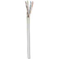 INTELLINET - 362320 - BOBINA CABLE UTP DE RED CAT5E CCA ROLLO 305M SOLIDA GRIS, PyME / UTP, 305 m, 24 AWG, Gris