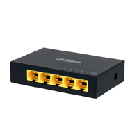 DAHUA PFS3005-5GT - Switch Gigabit de 5 Puertos No Administrable/ Capa 2/ 10/100/1000 Base-T/ Carcasa Metalica/ Switching 10G/ Tasa de Reenvio de Paquetes 7.44 Mbps/ Memoria Bufer de Paquetes 1Mb/ Con
