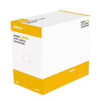 DAHUA PFM920-6U - Bobina de cable UTP Cat6 para exterior Dahua PFM920-6U. Con 305 metros de 100% cobre, cubierta MDPE resistente y color negro, cumple con ANSI/TIA 568-C.2, RoHS, y es retardante de fl