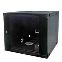 INTELLINET - 713863 - Gabinete mural abatible 19", 12U, FlatPack / 12U, 600 mm de profundidad, FlatPack (Para ensamblar), negro