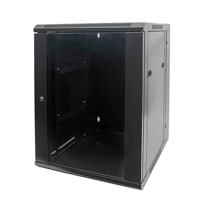 INTELLINET - 711845 - Gabinete mural abatible 19", 9U, Ensamblado / 9U, 550 mm de profundidad, Ensamblado, negro