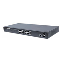 INTELLINET 561341 Switch Administrable Gigabit Ethernet de 16 puertos PoE+ con 2 puertos SFP