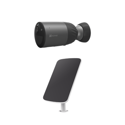 [CS-BC1C/K] Kit de Camara de Batería Recargable (No Cables) / WiFi / Memoria Interna de 32 GB / Incluye 1 pieza de CS-BC1C y 1 Pieza de CS-CMT-SOLARPANEL-C