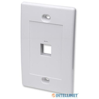 INTELLINET 163286 - TAPA (FACEPLATE) / 1 PERFORACION / BLANCO