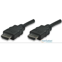 MANHATTAN 306126- Cable HDMI de Alta Velocidad de 3 Metros/ Resolución 4k@30Hz/ Soprota 3D/ HDMI Macho a Macho/ Soporta Canal de Retorno de Audio (ARC)/ Blindado para Reducir Interferencia/