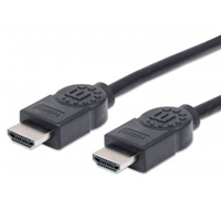 MANHATTAN 323239- Cable HDMI de Alta Velocidad de 5 Metros/ Resolución 4k@30Hz/ Soprota 3D/ HDMI Macho a Macho/ Soporta Canal de Retorno de Audio (ARC)/ Blindado para Reducir Interferencia/