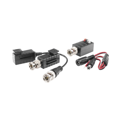 [KIT4501AP] Kit de TRANSCEPTORES DE VIDEO DE LARGO ALCANCE / 320 Metros / Resolución 720P y 1080P / Cat 5e/6 / Compatible con cámaras HD-TVI/CVI/AHD/CVBS / Alimente solo el Receptor / Protección Interconstruida contra sobretensión.