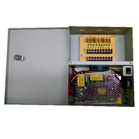 SAXXON PSU1220-D9 - Fuente de Poder de 12 vcd/ 20 Amperes/ Para 9 Camaras/ 2.2 Amperes por Canal/ Protección contra Sobrecargas/ Certificación UL/ #FuenteSAXXON