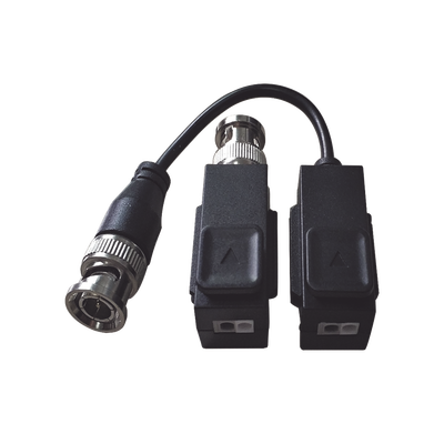 [DS-1H18S/E(C)] Kit de Transceptor (Balluns) TURBOHD con Boton Push / Hasta 8 MP (4K) / 100% Cobre / Soporta HD-TVI / AHD / CVI / CVBS / Audio por Coaxitron / Datos para Menu de Configurar de Cámaras 