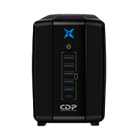 CDP R-UPR758 750VA/375W UPS Interactiva AVR 8 Salidas, 300 Joules, 120 Vac
