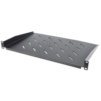 INTELLINET 714884 - Charola Rack 19", 1U, 30 cm de profundidad, ventilada, soporta hasta 25 kg