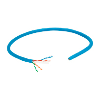 INTELLINET 705059 Bobina de Cable UTP Cat6, Sólida, 100% cobre Cable UTP, Filamento sólido, 23 AWG, 100% cobre, clasificación CM, 305 m, Azul