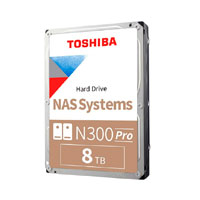 TOSHIBA HDWG780XZSTB - DD INTERNO 8TB NAS TOSHIBA N300 PRO/SATA 6.0 GBITS/3.5/CMR/7200 RPM/VELOCIDAD DE TRANSFERENCIA 281MB