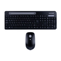 TECH ZONE ACCESORIOS TZCOMBINA06 - TECLADO/MOUSE TECHZONE TZCOMBINA06 INALAMBRICO RANURA SOPORTE GRIS