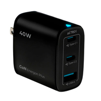 ACTECK AC-944014 - CARGADOR DE PARED ACTECK ENERGON PLUS CP440 / 40 W / CARGA RAPIDA / USB C + USB A / 1 AÑO DE GARANT