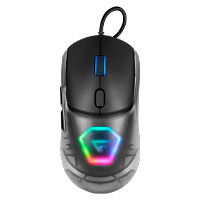 [MOG530-BK] GAME FACTOR MOG530-BK - MOUSE GAME FACTOR MOG530, CARCASAS INTERCAMBIABLES, PIXART 3327, 12,000 DPI, RGB, USB, NEGRO