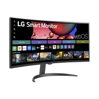 LG 34SR60QC - MONITOR LG SMART 34SR60QC-B CURVO WQHD WEBOS 34 PULG,PANEL VA,100HZ,3440X1440,21:9,SRGB 99%,1800R,30