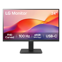[24U421A] LG 24U421A - MONITOR PC LG 24U421A-B CURVO FHD 23.8,USB-C,100HZ,PANEL VA,1920X1080,16:9,SRGB 99%,250CD/M2,TR5MS,C