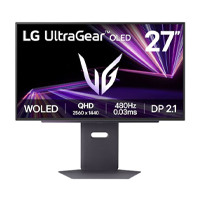 [27GX790A-B] LG 27GX790A-B - MONITOR PC LG ULTRAGEAR GAMING QHD OLED 26.5 PULG,480HZ,2560X1440,16:9,DCI-P3 98.5%,275CD/M2,TR 0.03