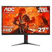 AOC C27G4H2 - MONITOR GAMER CURVO AOC C27G4H2 / PANEL VA / 200 HZ / TIEMPO DE RESPUESTA 1 MS / AMD FREE SYNC / CO