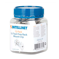 [716512] INTELLINET 716512 - CLIPPARAMONATJE/INTELLINET/716512/CLIP PARA MONTAJE EN RACK DE 19, 1U, PAQUETE DE 12 PZAS