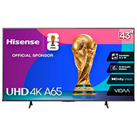 [43A65NV] HISENSE 43A65NV - TELEVISION 43 PULGADAS LED HISENSE 43A65NV SMART VIDAA TV, UHD 4K, DOLBY VISION, DTS VIRTUAL X, WIFI