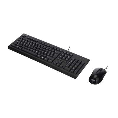 ASUS OEM U2000 KEYBOARD+MOUSE/BK/SP - TECLADO Y MOUSE ASUS U2000 /ALAMBRICO /MULTIMEDIA /OPTICO /USB